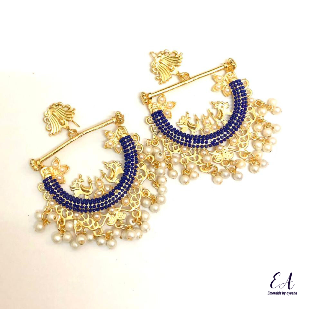 Husna earrings (blue)