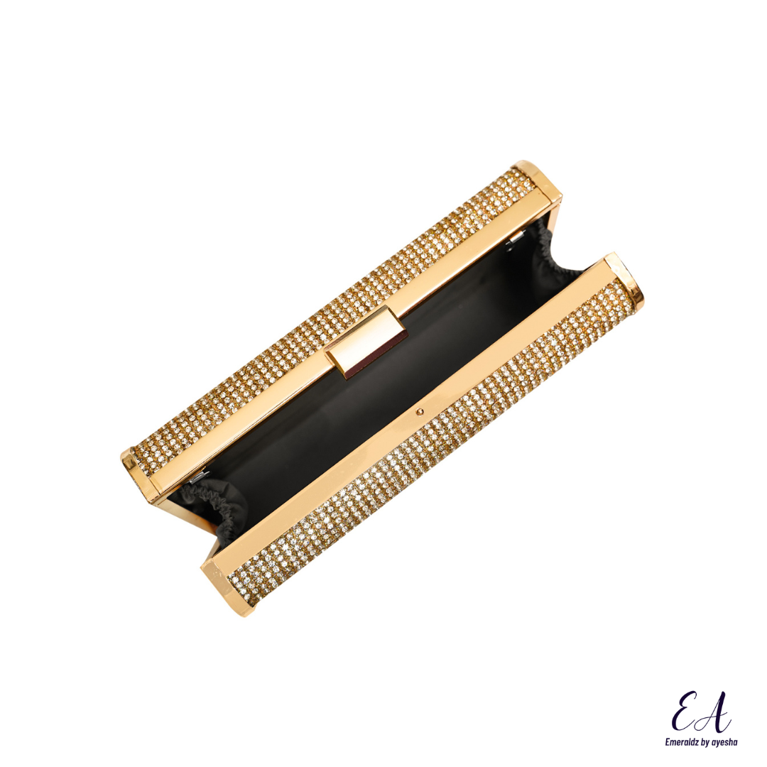Chloe Crystal Clutch (golden)