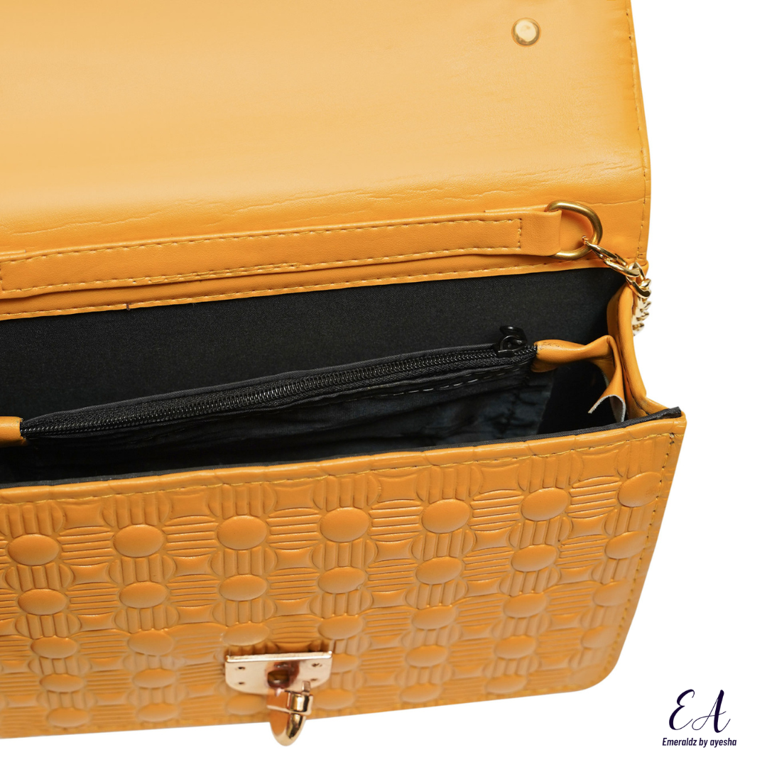 Victoria Hand Bag (mustard)