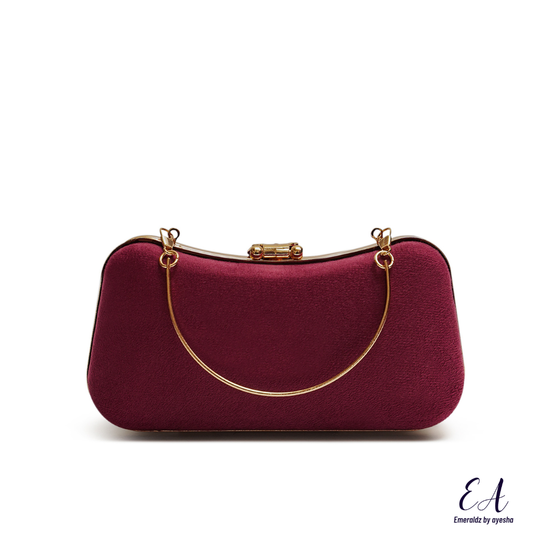 Alice Clutch (maroon)