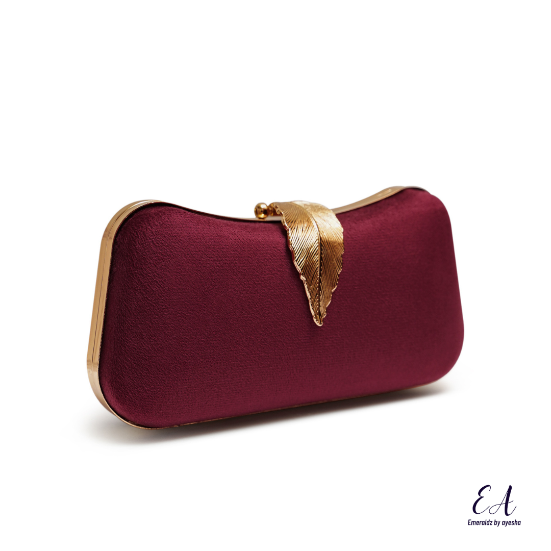 Alice Clutch (maroon)