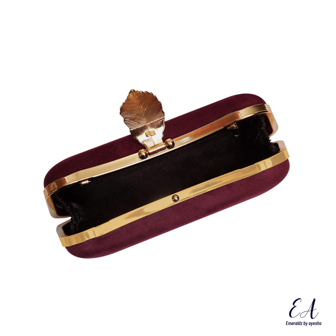 Alice Clutch (maroon)