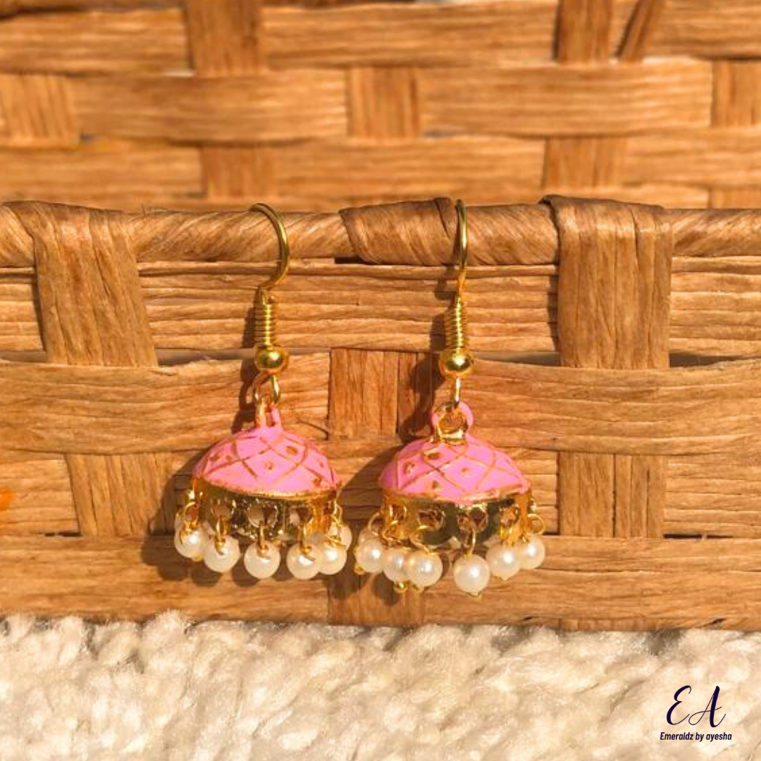 Meena Jhumkay (pink s)