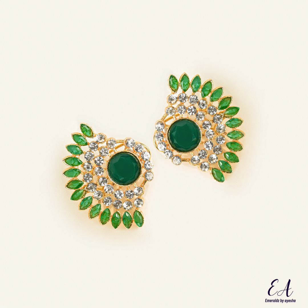 Mahnoor earrings (green)