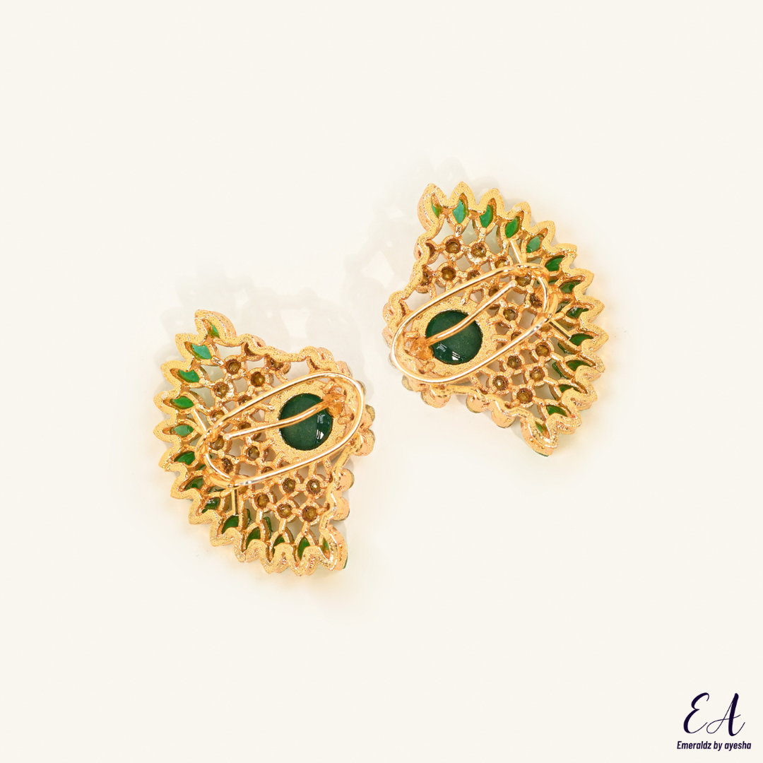 Mahnoor earrings (green)