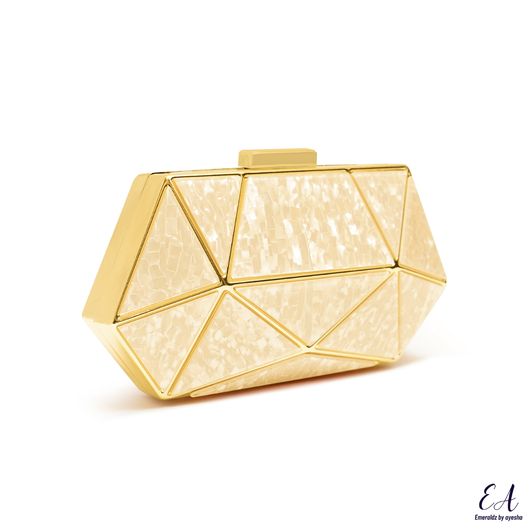 Marble Clutch (white)