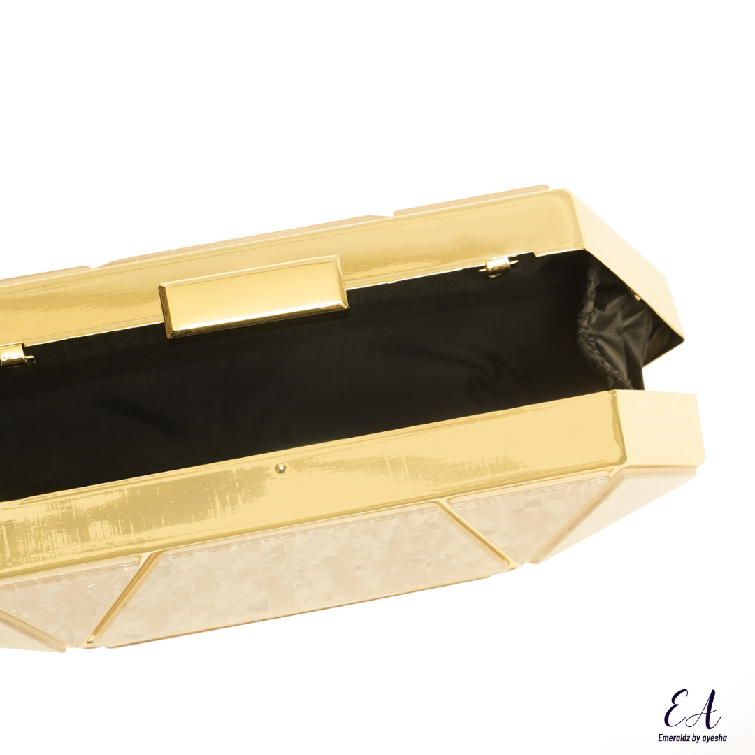 Marble Clutch (white)