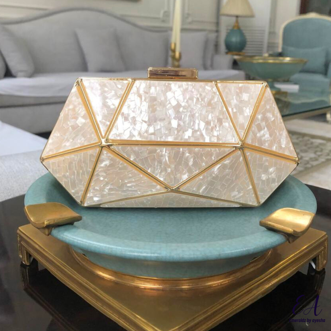 Marble Clutch (white)