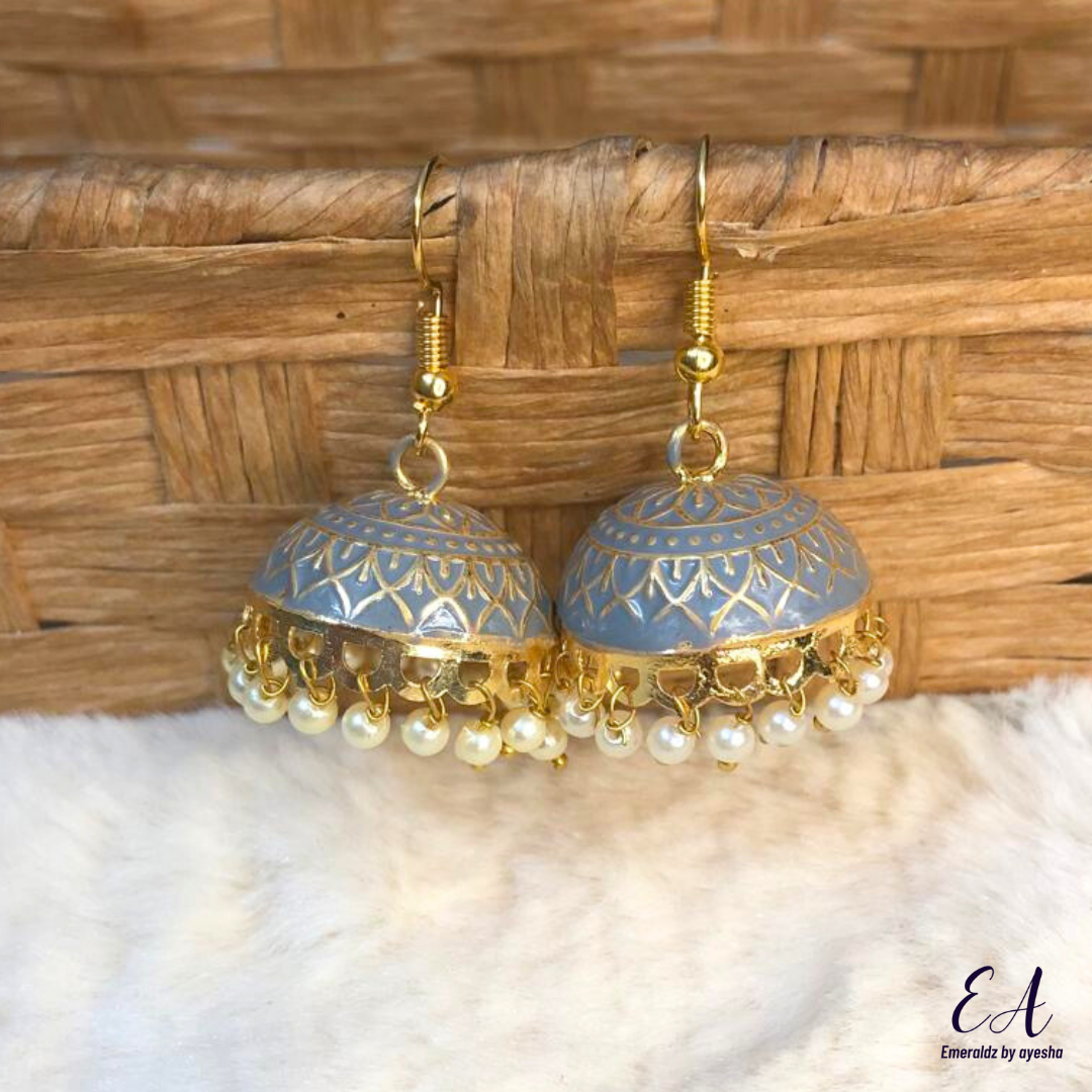 Meena Jhumkay (grey)