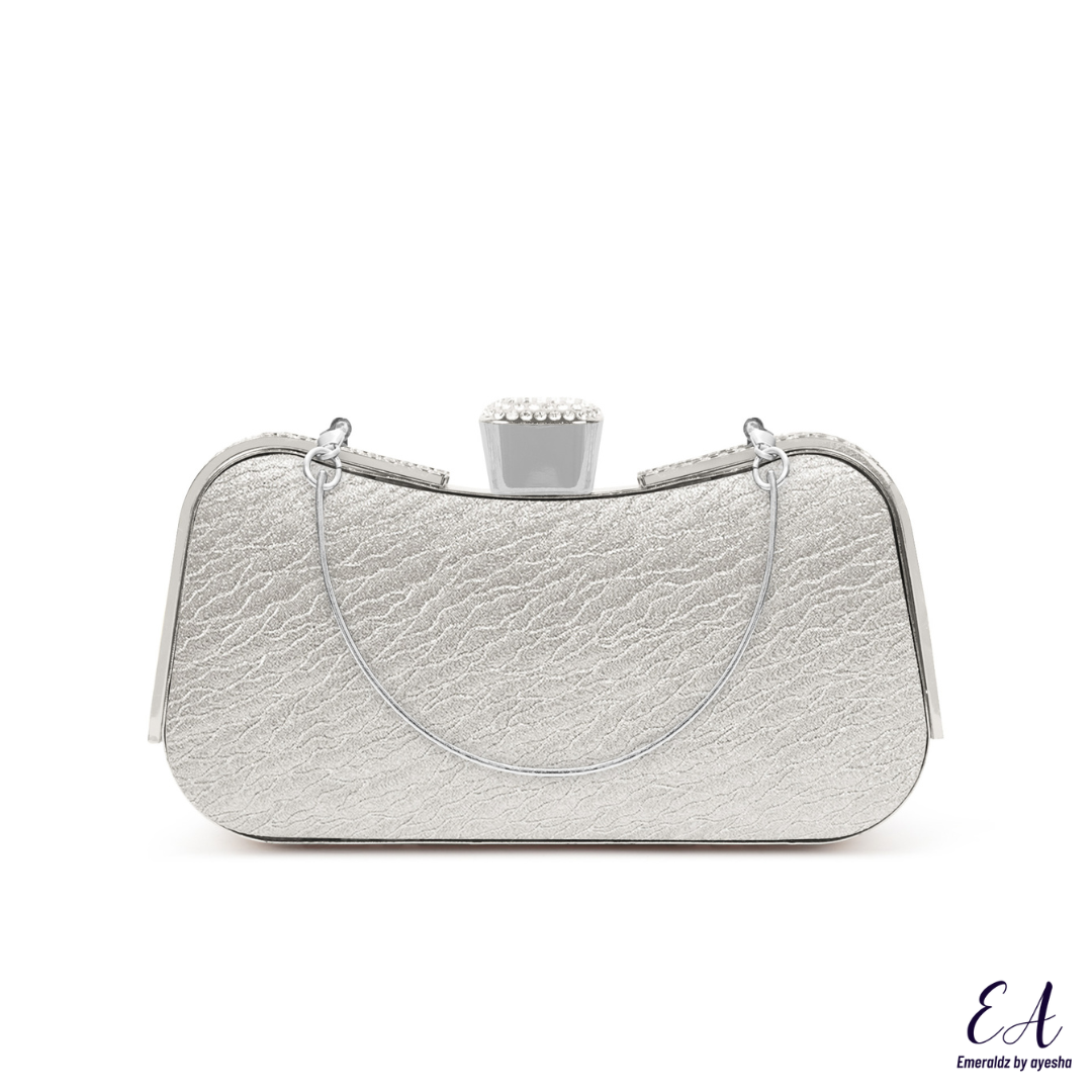 Talia Clutch (silver)