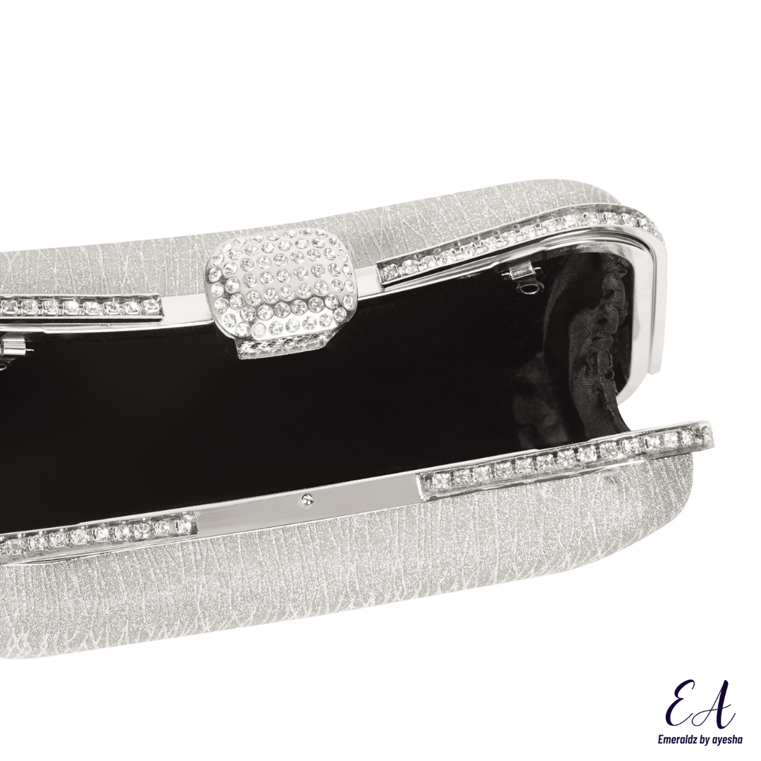 Talia Clutch (silver)
