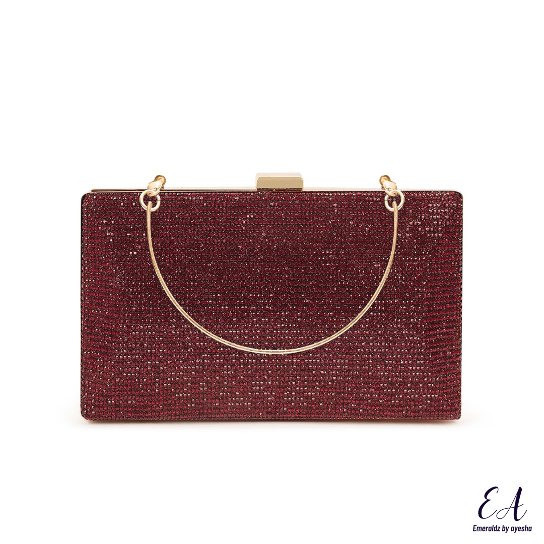 Celeste Clutch (maroon)
