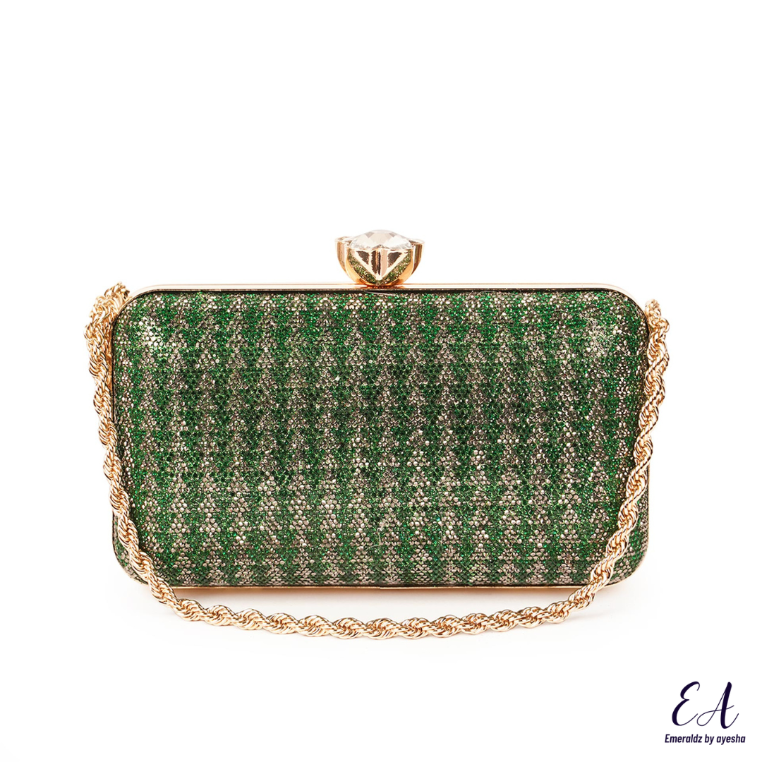 Amora Clutch (green)