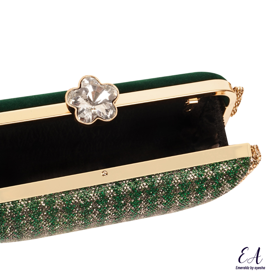 Amora Clutch (green)