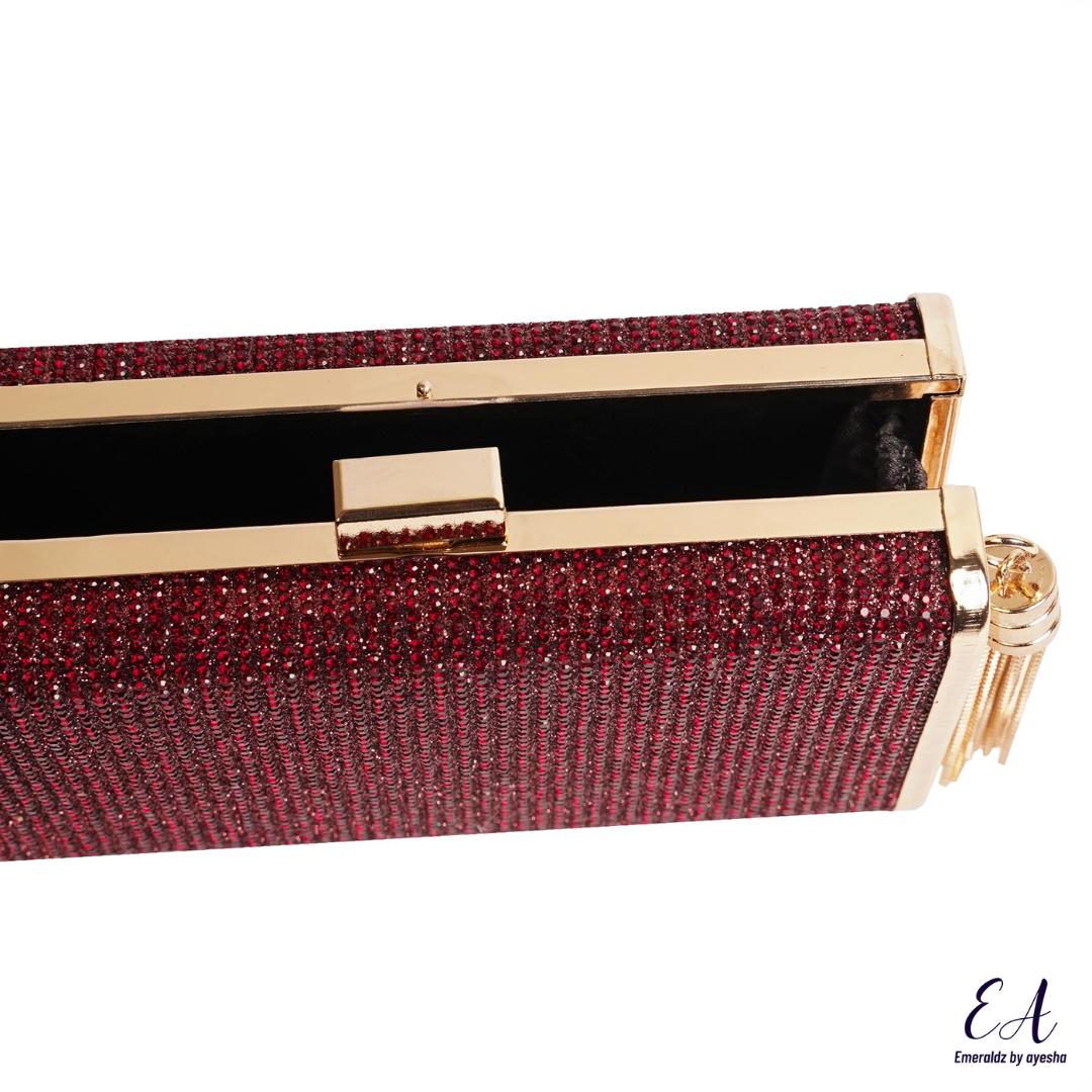 Chloe Clutch (maroon)