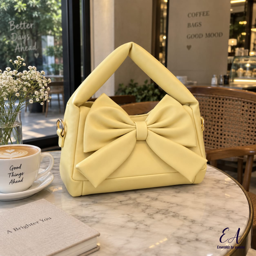 Raya hand bag (butter yellow)
