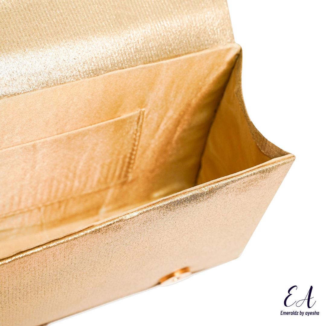 Crystal Allure Clutch Bag (gold)
