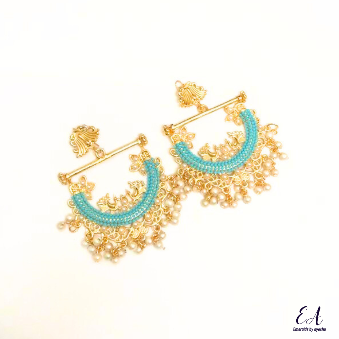 Husna earrings (light bue)