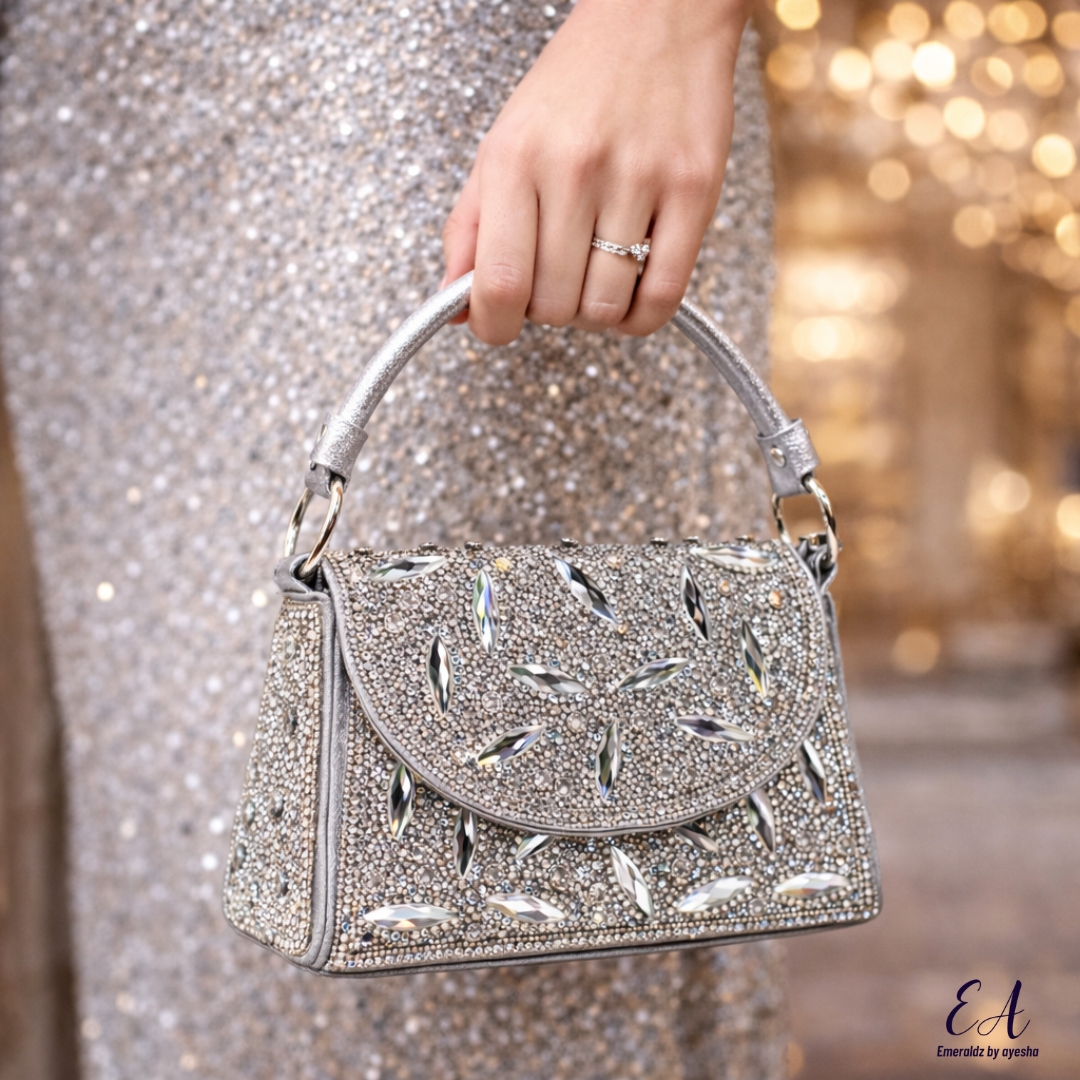 Talia Clutch (silver)