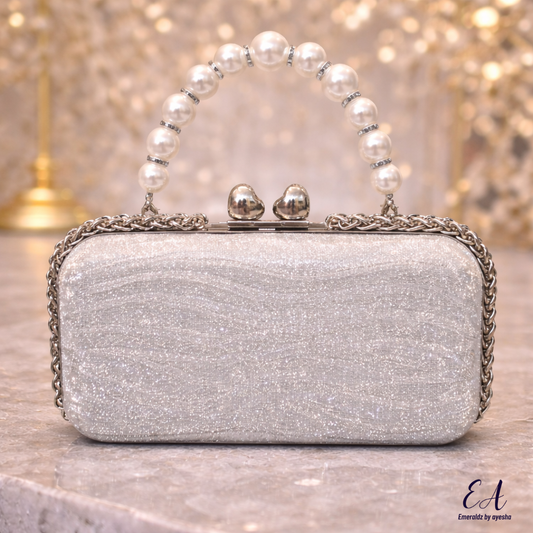 Zoe Clutch (silver)