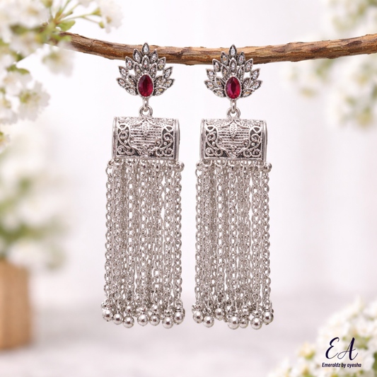 Noor earrings (silver)