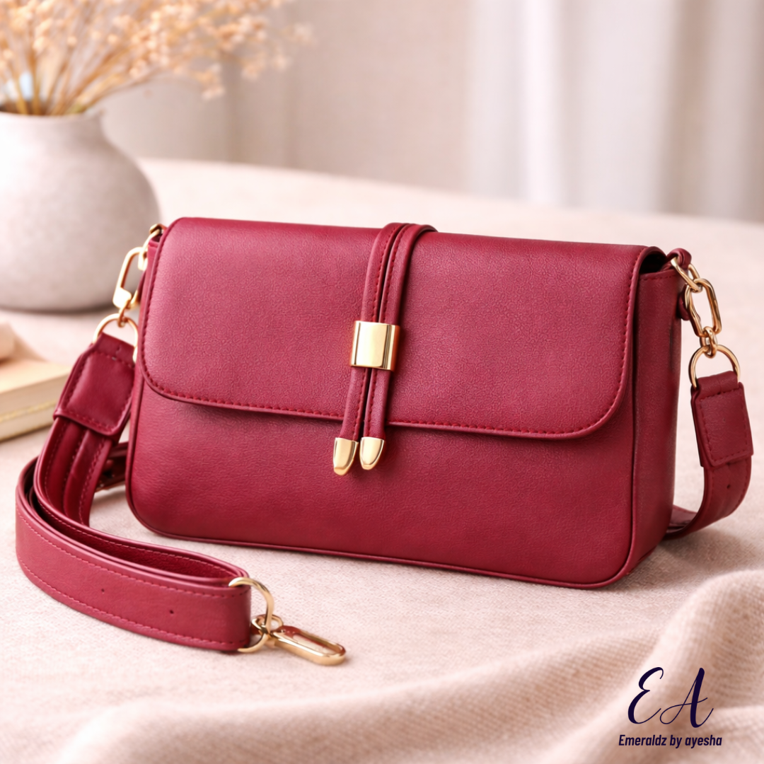 Ariel shoulder bag (cherry red)