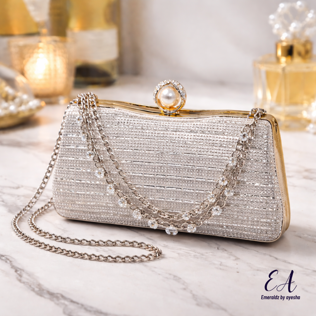 Bianca Clutch silver
