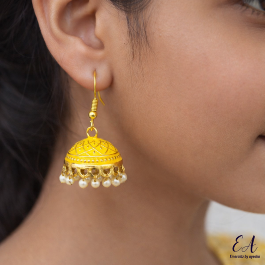 Meena Jhumkay (yellow)