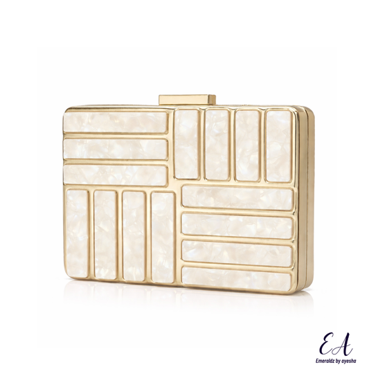Marble Clutch (white)
