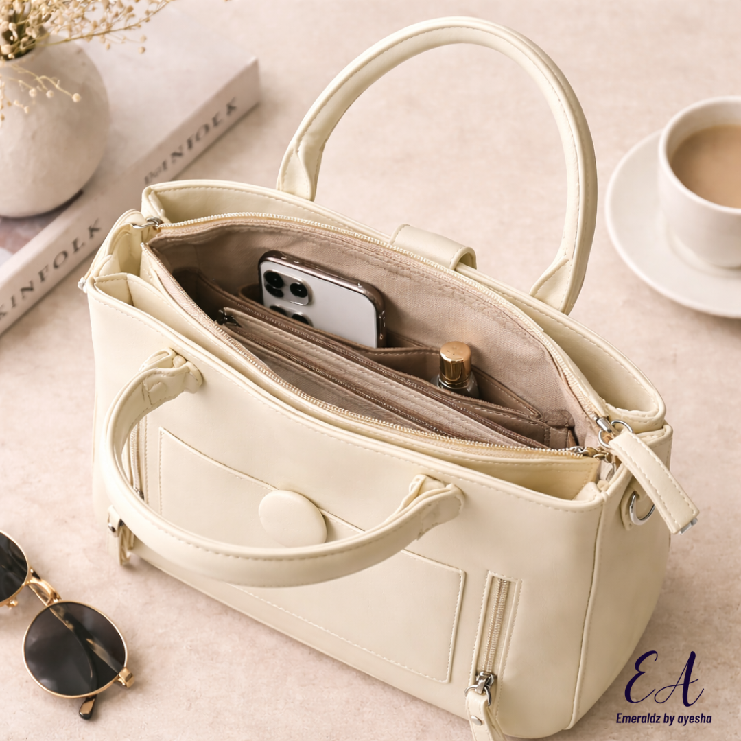 Ava hand Bag (ivory)