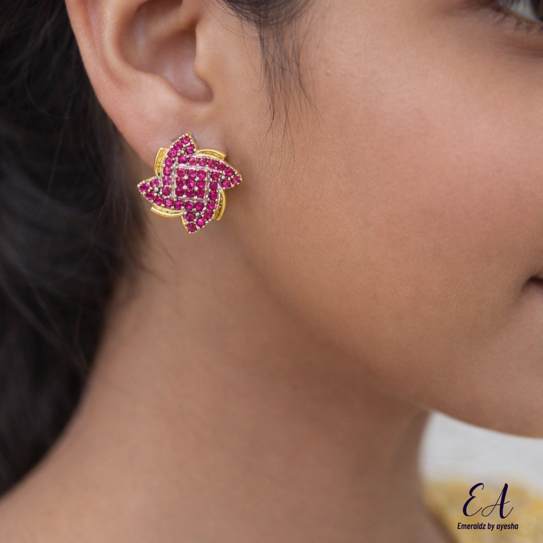 Zara earrings (ruby)