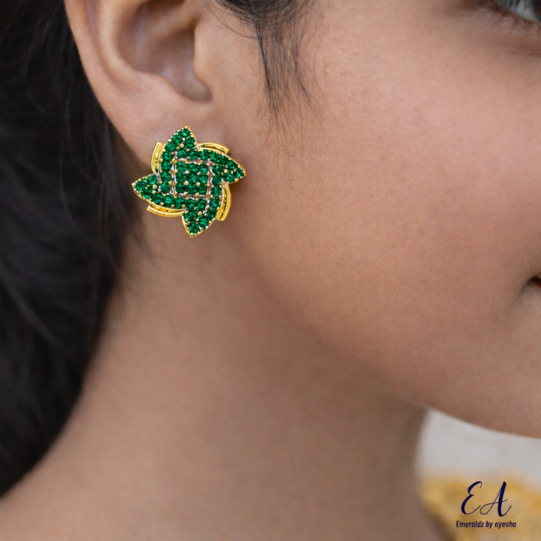Zara earrings (green)