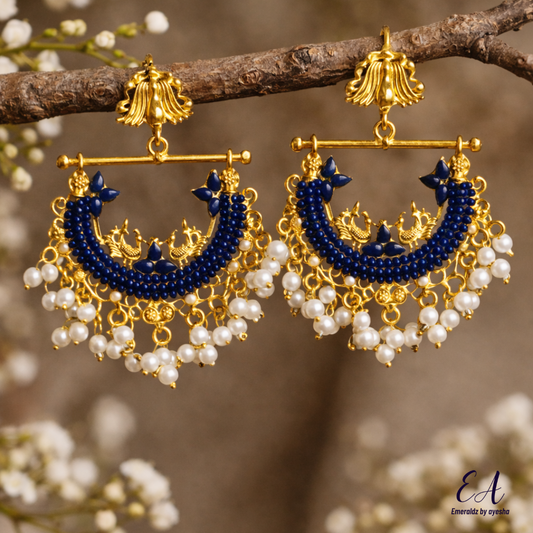 Husna earrings (blue)
