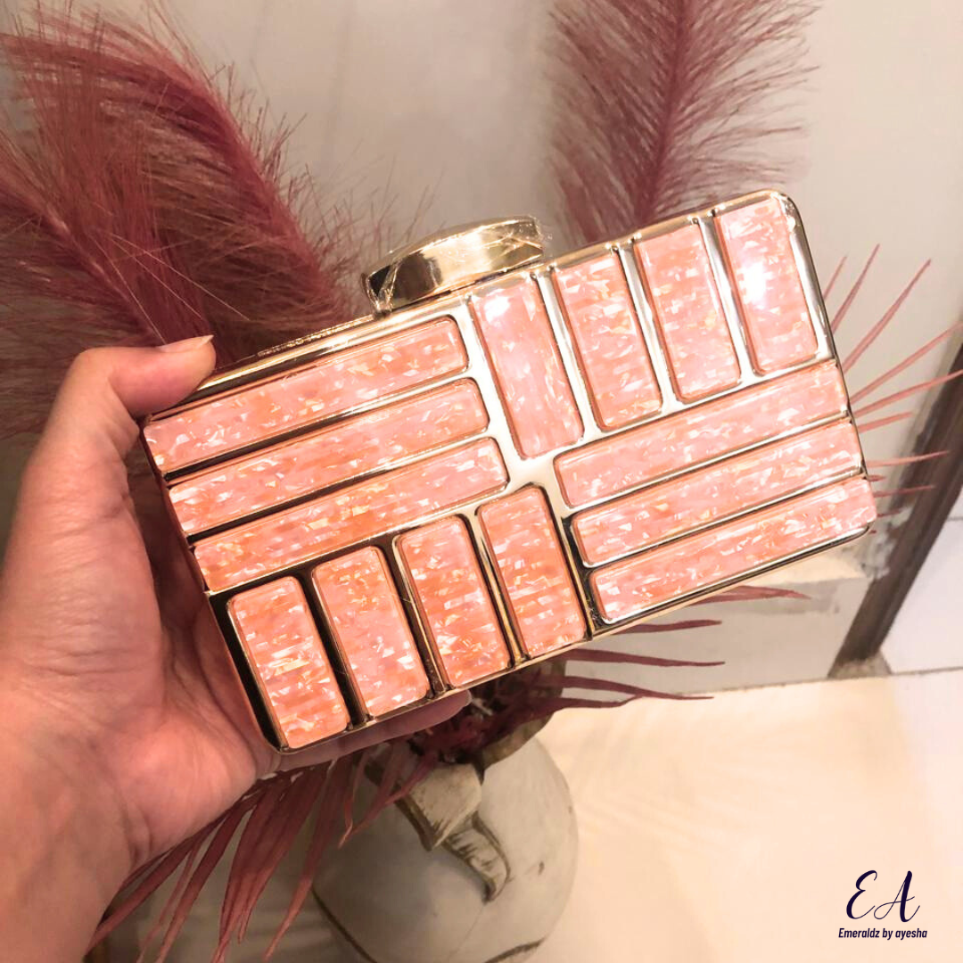 Marble Clutch (pink)