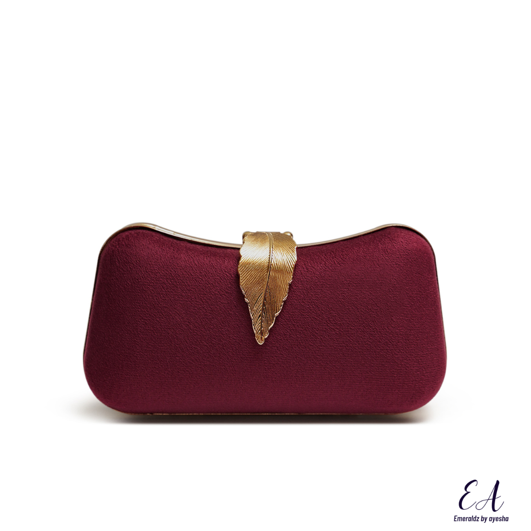 Alice Clutch (maroon)