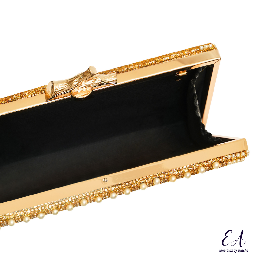 Ana Pearl Clutch (gold)