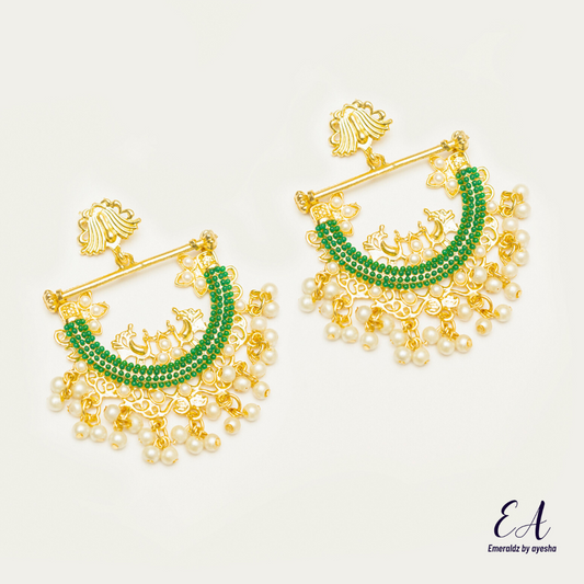 Husna Earrings (green)