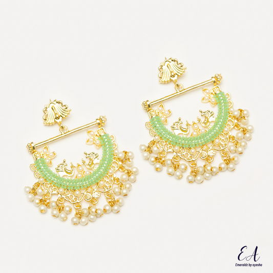 Husna earrings (mint)