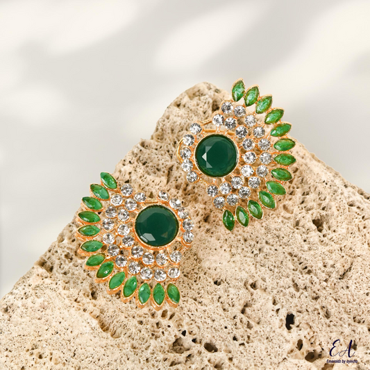 Mahnoor earrings (green)