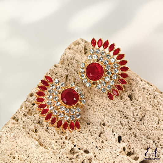 Mahnoor earrings (red)