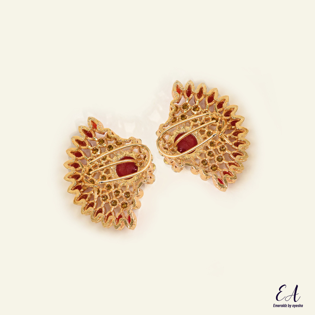 Mahnoor earrings (red)