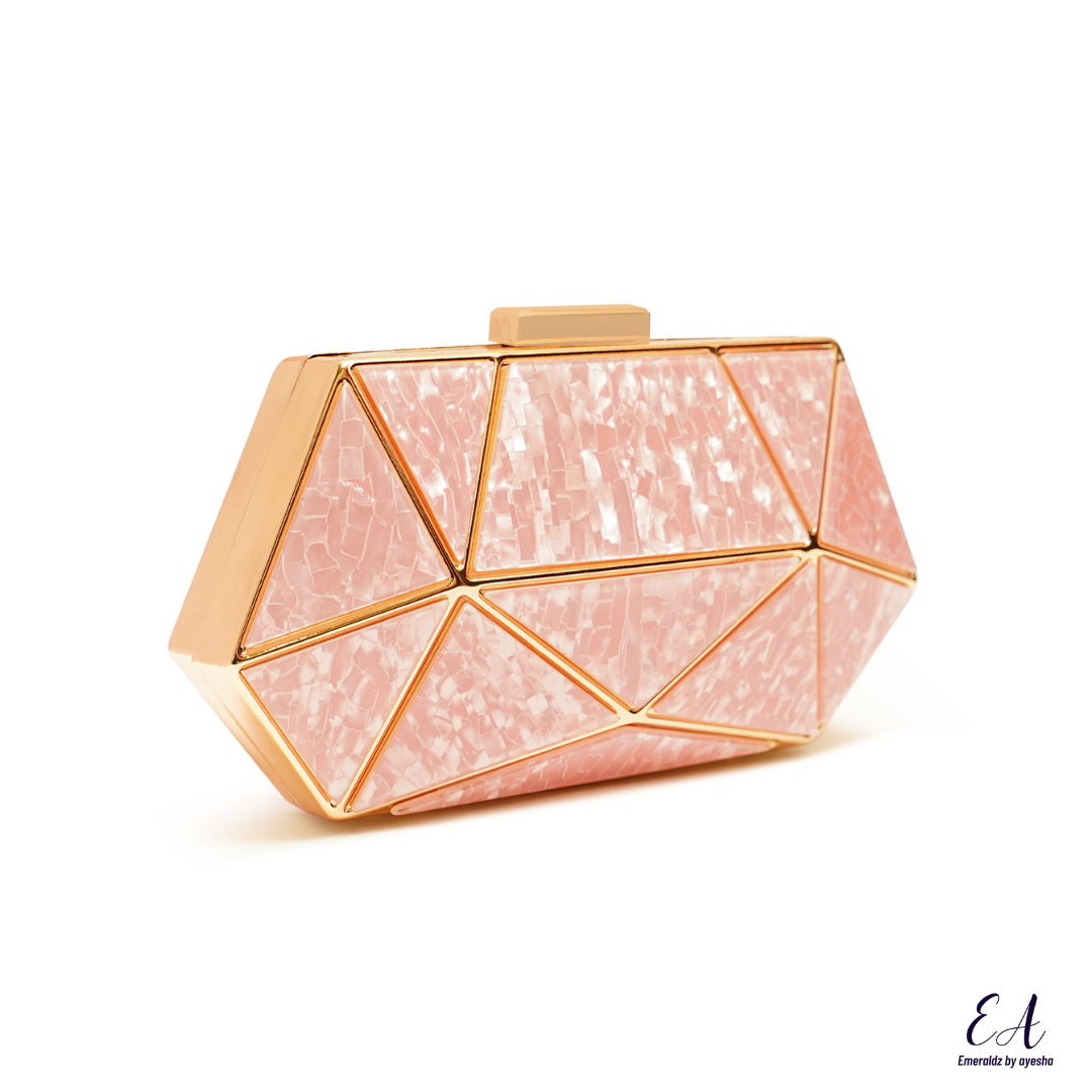 Marble Clutch (pink)