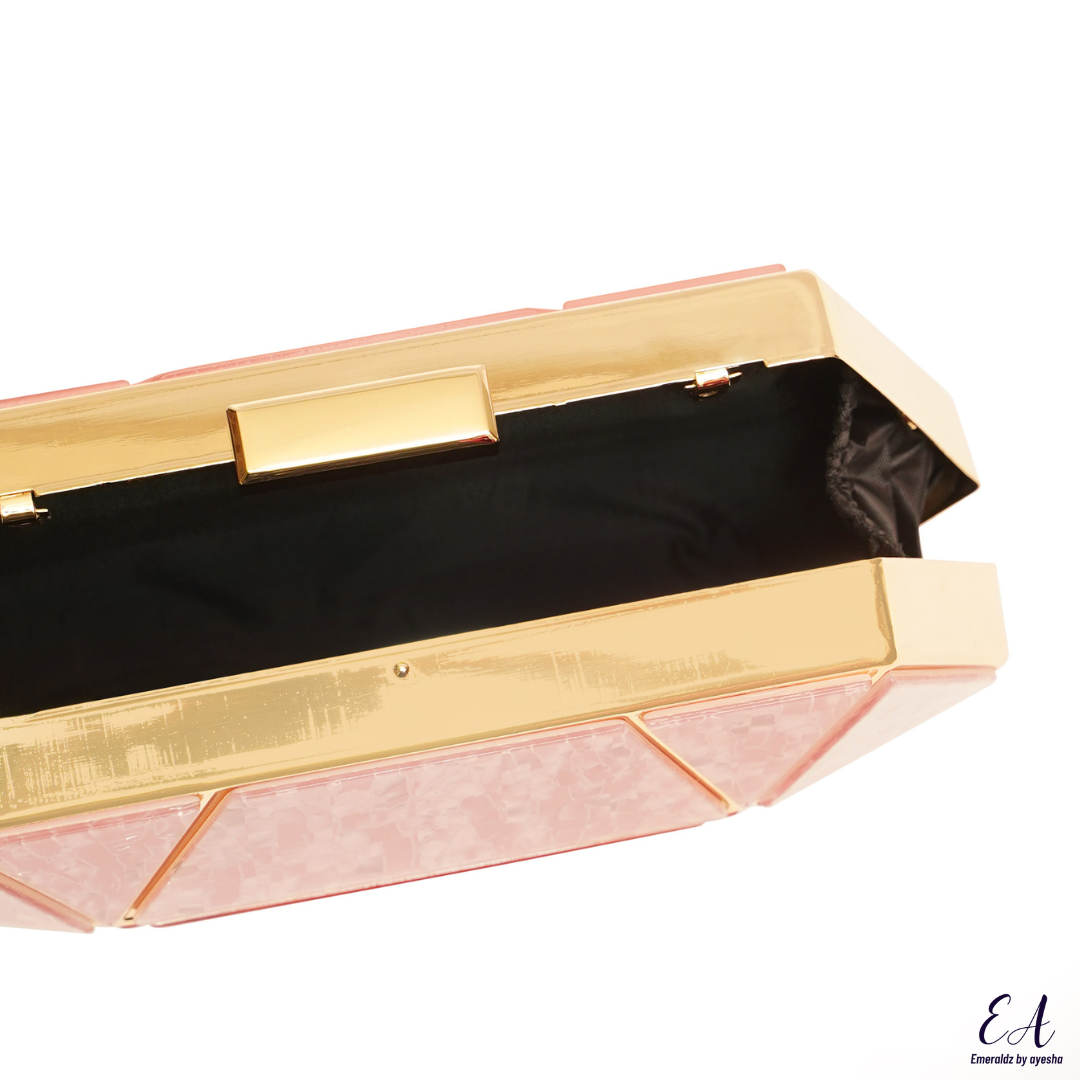 Marble Clutch (pink)