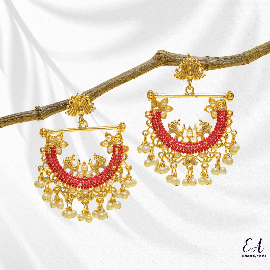 Husna Earrings (hot pink)