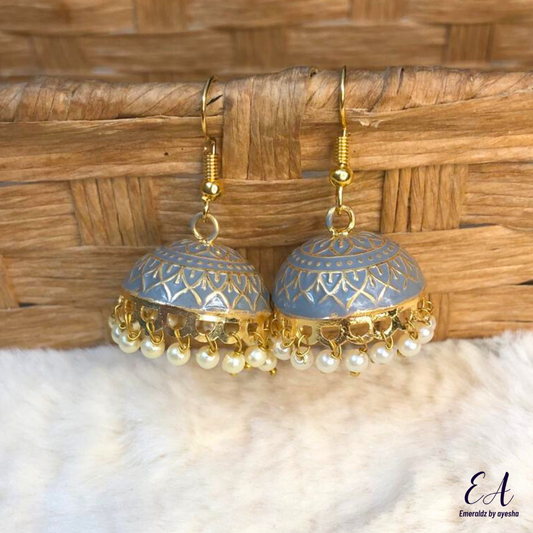 Meena Jhumkay (grey)