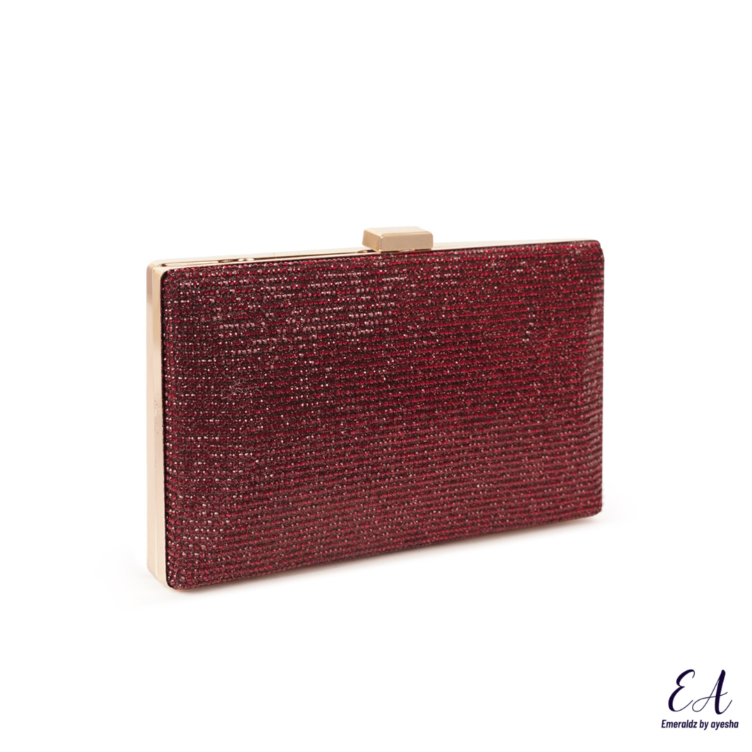 Celeste Clutch (maroon)