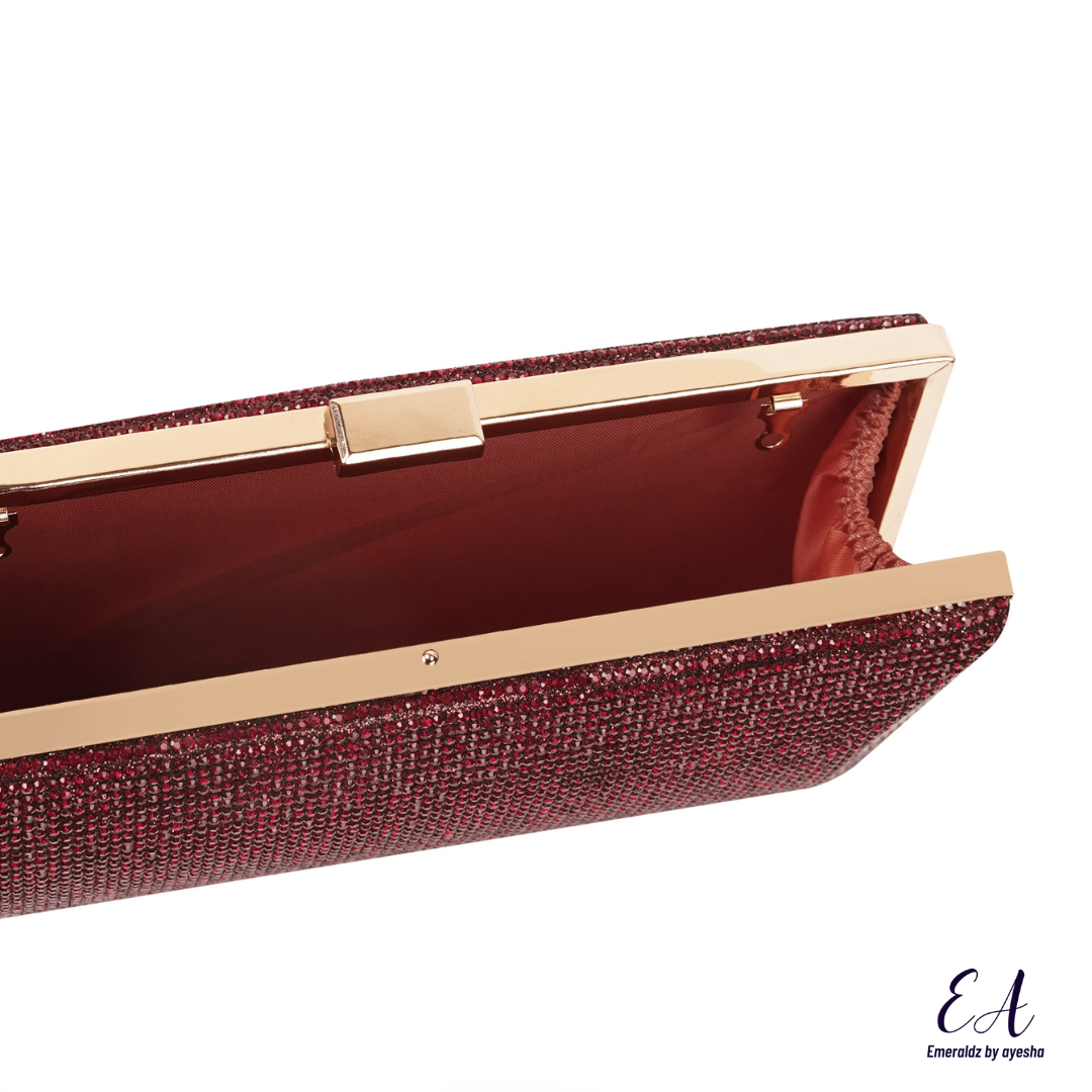 Celeste Clutch (maroon)