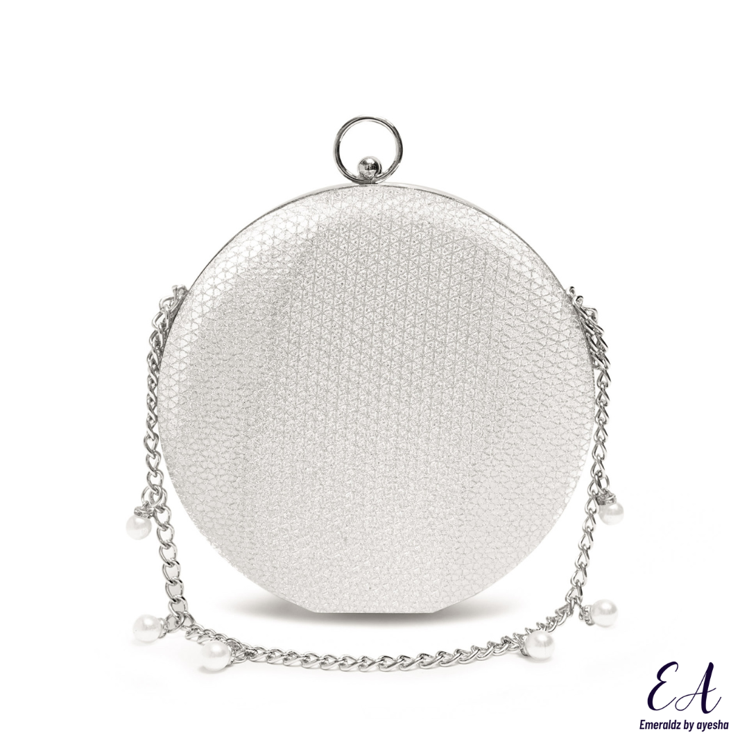 Bianca Chain Clutch (silver)