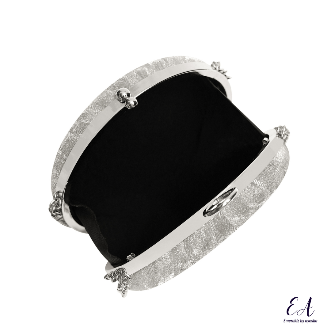 Bianca Chain Clutch (silver)