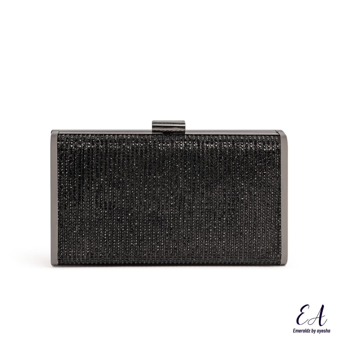 Chloe Crystal Clutch (black)